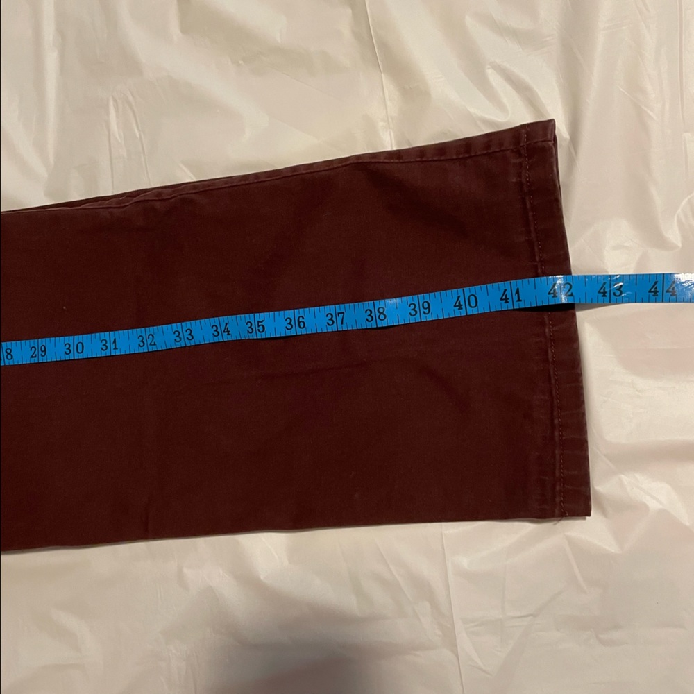 🌼 Bundle 2 for $20 🌼 Lee Straight Leg Burgundy Women’s Pants - Picture 6 of 8
